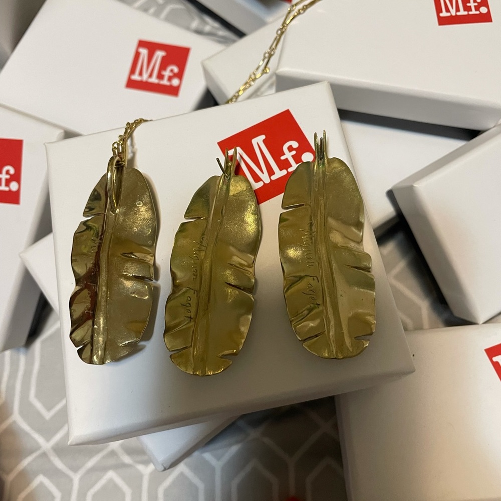 Earrings and necklace